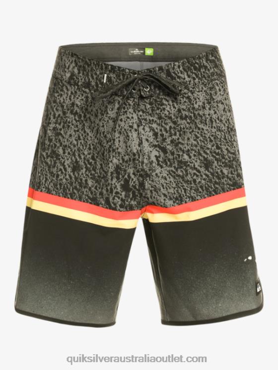 Quiksilver Men Surfsilk Division Scallop 19 Boardshorts H2N4B1395 black