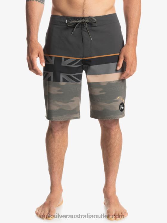 Quiksilver Men Surfsilk Faded Stripe 20 Boardshorts H2N4B1603 grape leaf