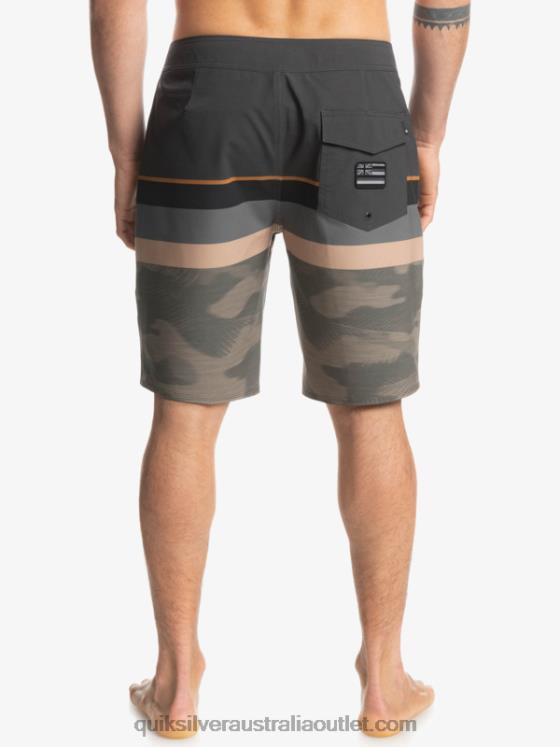 Quiksilver Men Surfsilk Faded Stripe 20 Boardshorts H2N4B1603 grape leaf