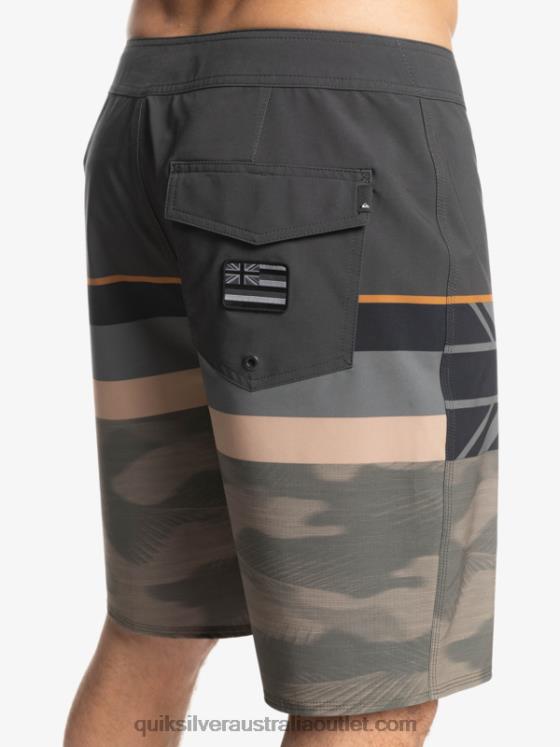 Quiksilver Men Surfsilk Faded Stripe 20 Boardshorts H2N4B1603 grape leaf