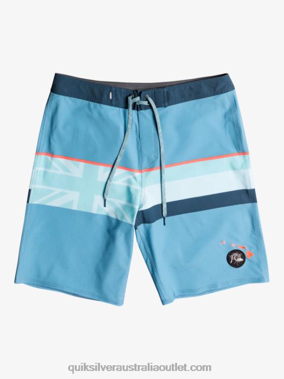 Quiksilver Men Surfsilk Faded Stripe 20 Boardshorts H2N4B1604 delph blue