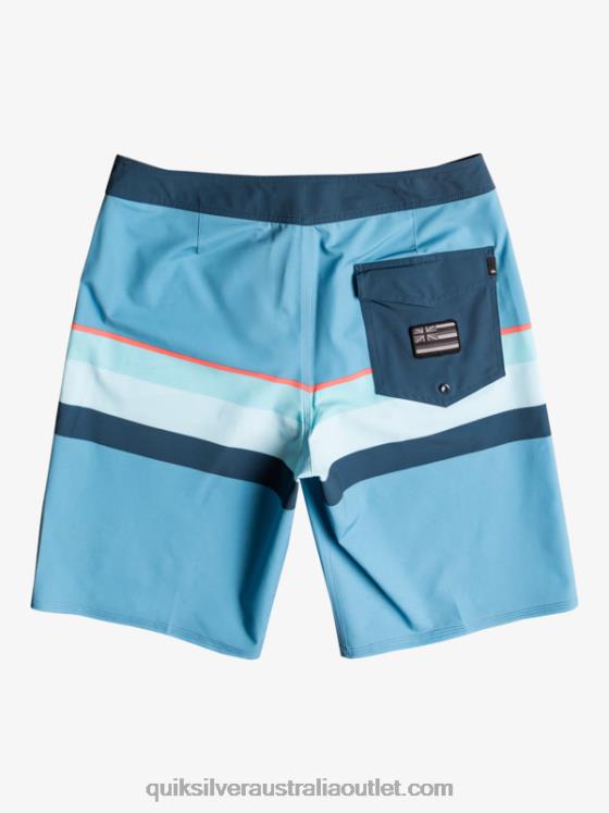 Quiksilver Men Surfsilk Faded Stripe 20 Boardshorts H2N4B1604 delph blue