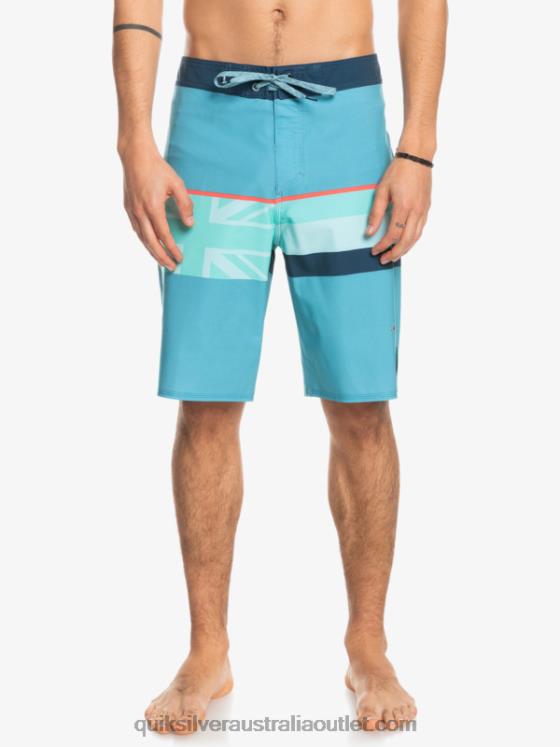 Quiksilver Men Surfsilk Faded Stripe 20 Boardshorts H2N4B1604 delph blue