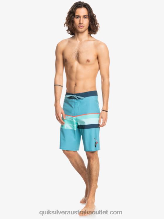 Quiksilver Men Surfsilk Faded Stripe 20 Boardshorts H2N4B1604 delph blue