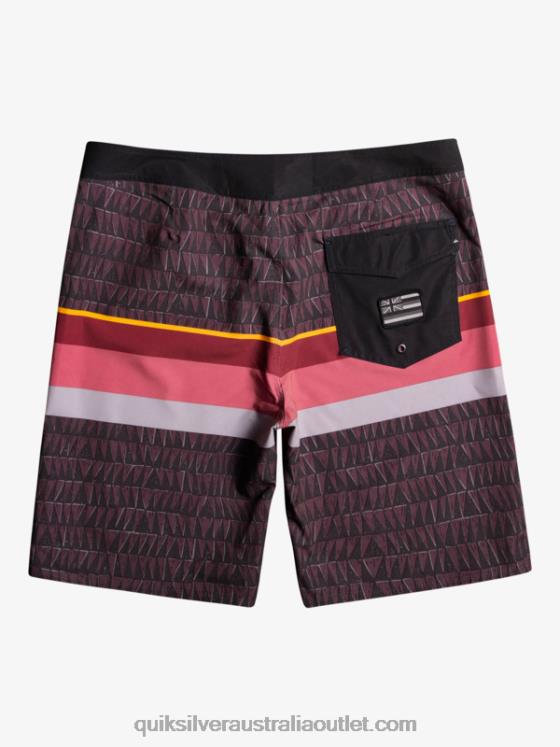 Quiksilver Men Surfsilk Faded Stripe 20 Boardshorts H2N4B1605 ruby wine