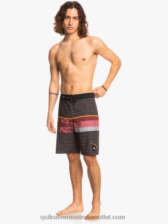 Quiksilver Men Surfsilk Faded Stripe 20 Boardshorts H2N4B1605 ruby wine