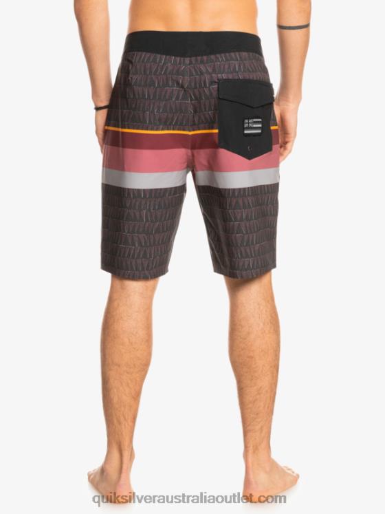 Quiksilver Men Surfsilk Faded Stripe 20 Boardshorts H2N4B1605 ruby wine