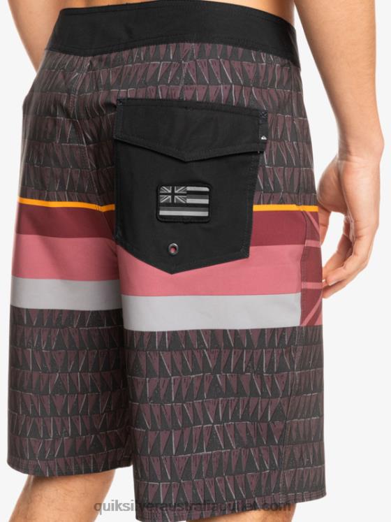 Quiksilver Men Surfsilk Faded Stripe 20 Boardshorts H2N4B1605 ruby wine