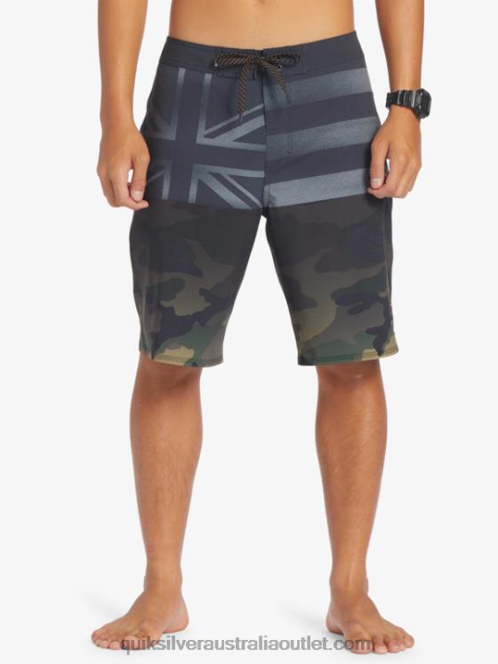 Quiksilver Men Surfsilk Hawaii Pride 20 Boardshorts H2N4B181 black
