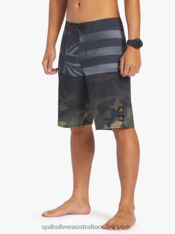 Quiksilver Men Surfsilk Hawaii Pride 20 Boardshorts H2N4B181 black