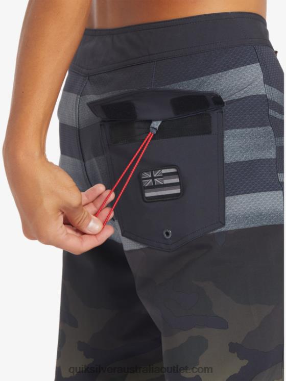 Quiksilver Men Surfsilk Hawaii Pride 20 Boardshorts H2N4B181 black