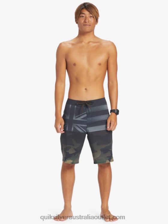 Quiksilver Men Surfsilk Hawaii Pride 20 Boardshorts H2N4B181 black