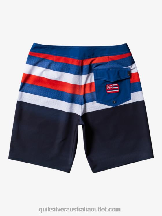 Quiksilver Men Surfsilk Hawaii Pride 20 Boardshorts H2N4B182 navy blazer