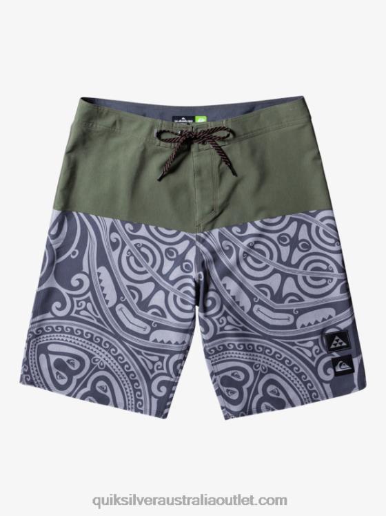 Quiksilver Men Surfsilk Inked 21 Boardshorts H2N4B561 thyme