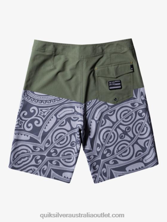 Quiksilver Men Surfsilk Inked 21 Boardshorts H2N4B561 thyme