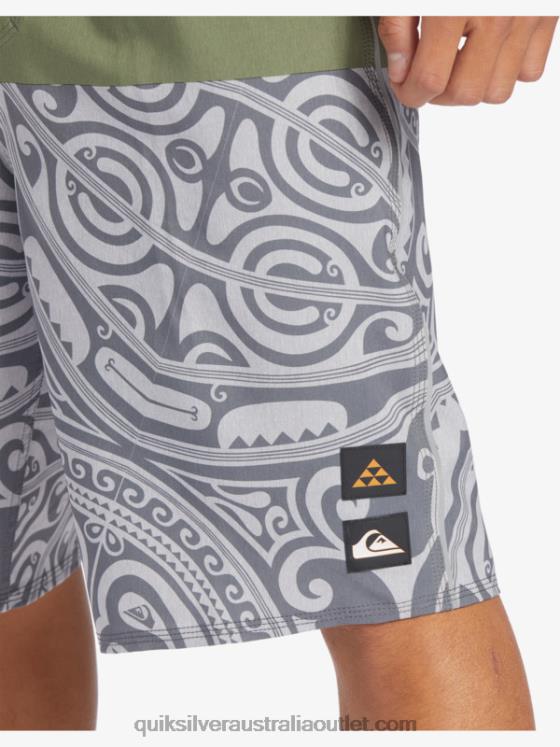 Quiksilver Men Surfsilk Inked 21 Boardshorts H2N4B561 thyme
