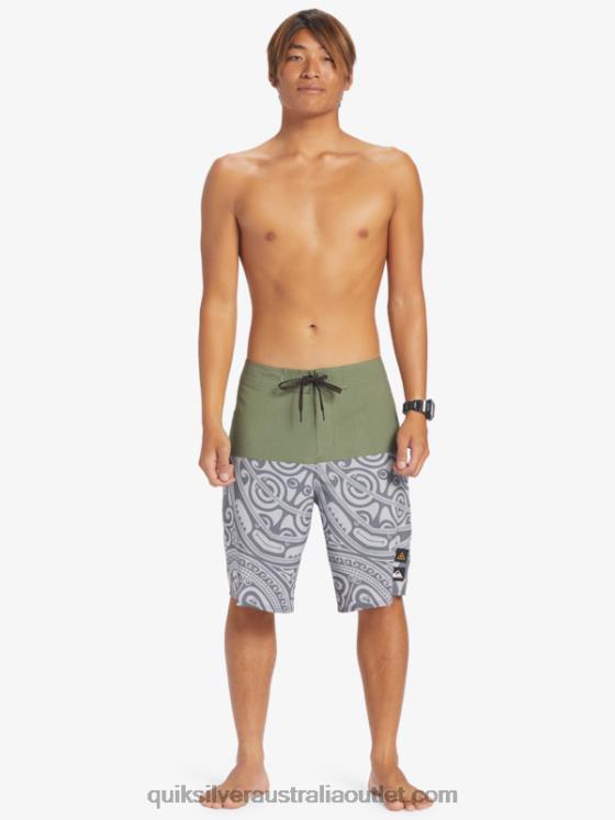 Quiksilver Men Surfsilk Inked 21 Boardshorts H2N4B561 thyme