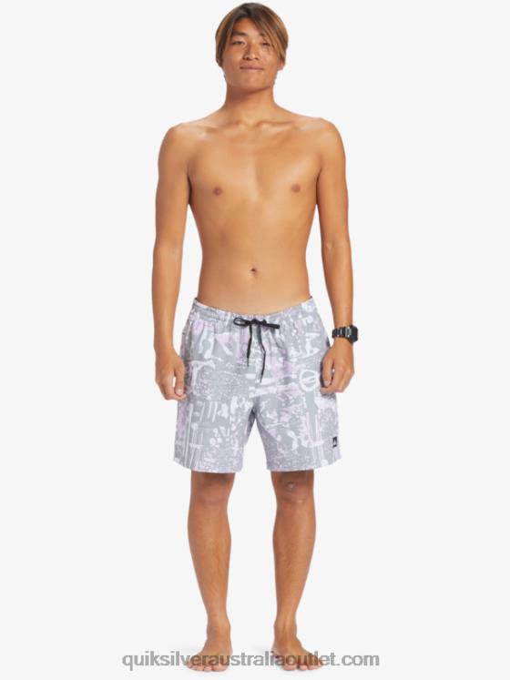 Quiksilver Men Surfsilk Mix 17 Volleys H2N4B633 iron gate