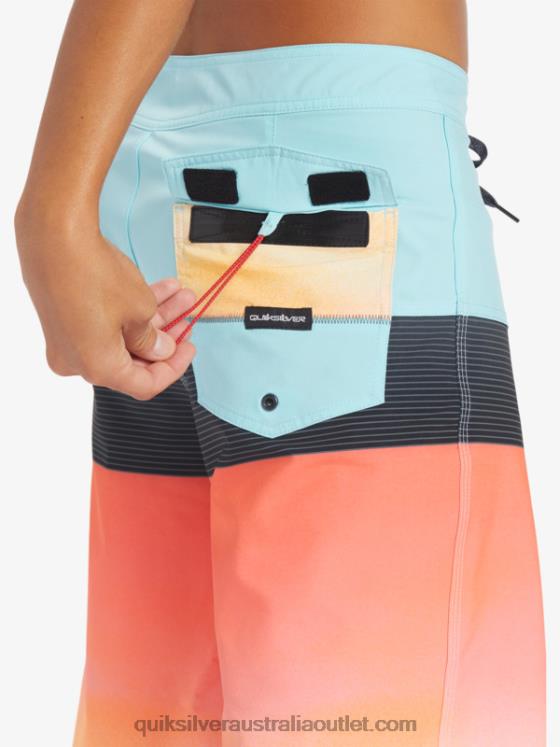 Quiksilver Men Surfsilk Panel 20 Boardshorts H2N4B129 angel blue