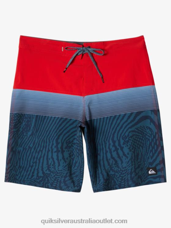 Quiksilver Men Surfsilk Panel 20 Boardshorts H2N4B132 high risk red