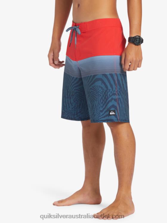 Quiksilver Men Surfsilk Panel 20 Boardshorts H2N4B132 high risk red