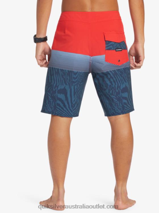 Quiksilver Men Surfsilk Panel 20 Boardshorts H2N4B132 high risk red