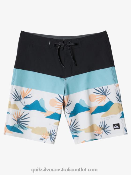 Quiksilver Men Surfsilk Panel 20 Boardshorts H2N4B133 iron gate