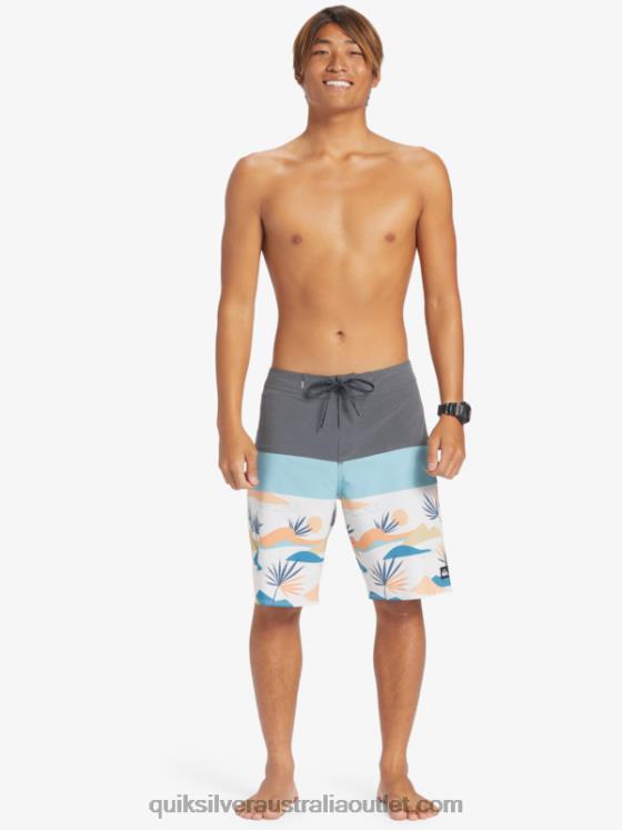 Quiksilver Men Surfsilk Panel 20 Boardshorts H2N4B133 iron gate