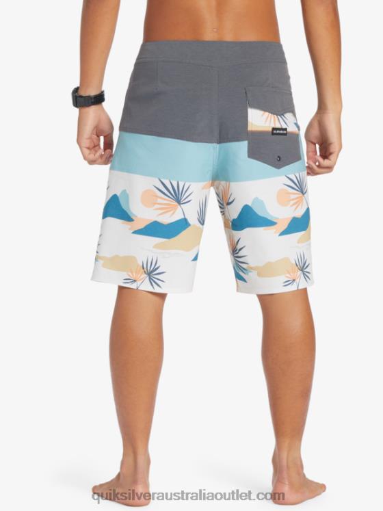 Quiksilver Men Surfsilk Panel 20 Boardshorts H2N4B133 iron gate