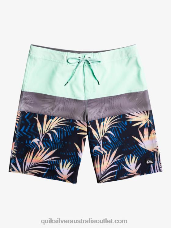 Quiksilver Men Surfsilk Panel 20 Boardshorts H2N4B134 beach glass