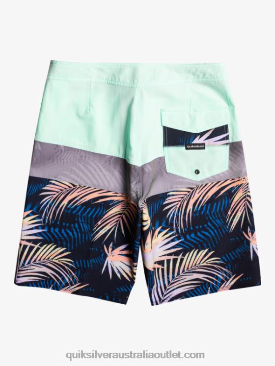 Quiksilver Men Surfsilk Panel 20 Boardshorts H2N4B134 beach glass