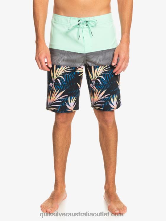 Quiksilver Men Surfsilk Panel 20 Boardshorts H2N4B134 beach glass