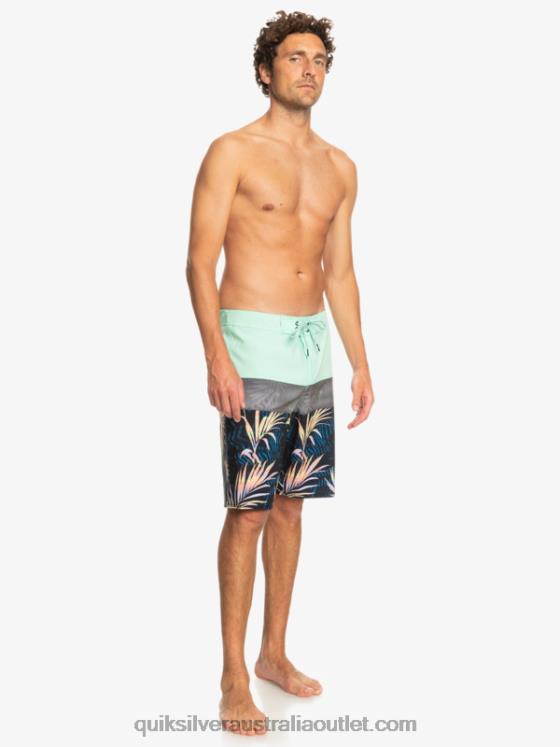Quiksilver Men Surfsilk Panel 20 Boardshorts H2N4B134 beach glass