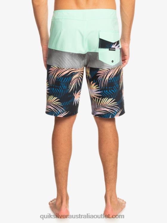 Quiksilver Men Surfsilk Panel 20 Boardshorts H2N4B134 beach glass