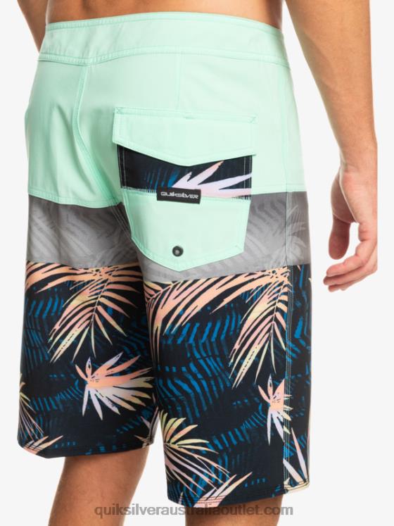 Quiksilver Men Surfsilk Panel 20 Boardshorts H2N4B134 beach glass