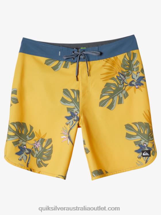 Quiksilver Men Surfsilk Scallop 19 Boardshorts H2N4B214 yolk