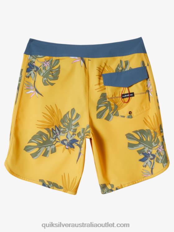Quiksilver Men Surfsilk Scallop 19 Boardshorts H2N4B214 yolk