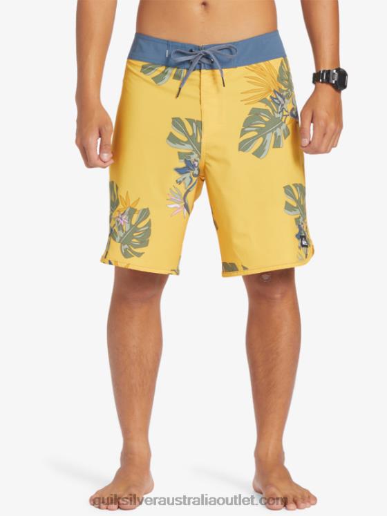 Quiksilver Men Surfsilk Scallop 19 Boardshorts H2N4B214 yolk