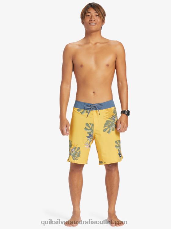 Quiksilver Men Surfsilk Scallop 19 Boardshorts H2N4B214 yolk