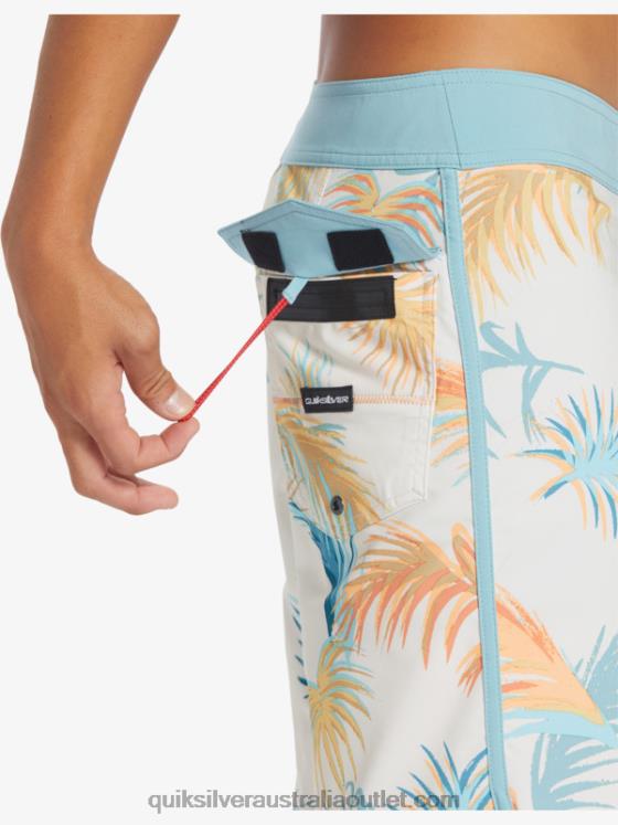 Quiksilver Men Surfsilk Scallop 19 Boardshorts H2N4B215 birch