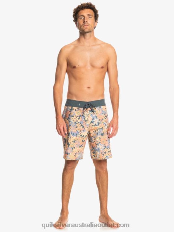 Quiksilver Men Surfsilk Scallop 19 Boardshorts H2N4B219 dark slate