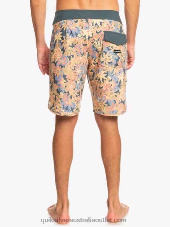 Quiksilver Men Surfsilk Scallop 19 Boardshorts H2N4B219 dark slate