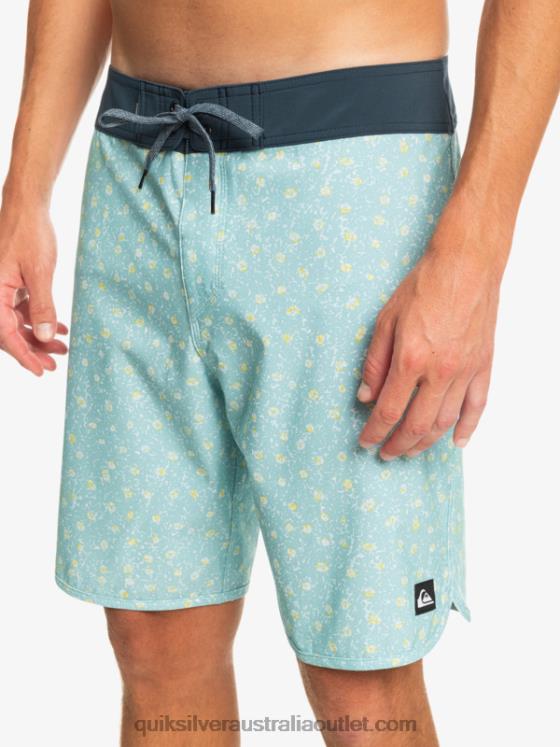 Quiksilver Men Surfsilk Scallop 19 Boardshorts H2N4B220 sky blue