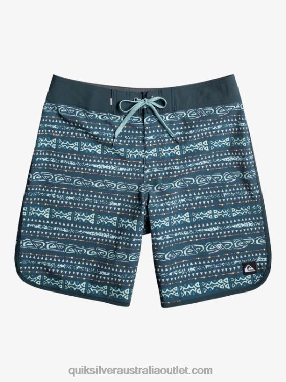 Quiksilver Men Surfsilk Scallop 19 Boardshorts H2N4B221 midnight navy