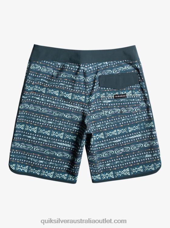 Quiksilver Men Surfsilk Scallop 19 Boardshorts H2N4B221 midnight navy