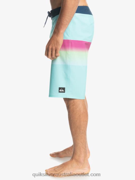 Quiksilver Men Surfsilk Slab 21 Boardshorts H2N4B1410 angel blue
