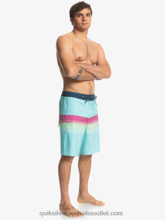 Quiksilver Men Surfsilk Slab 21 Boardshorts H2N4B1410 angel blue