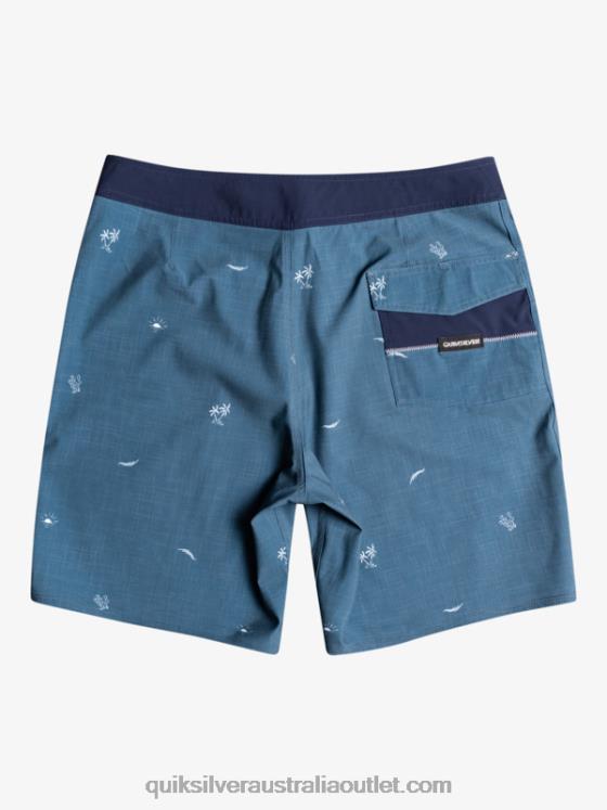 Quiksilver Men Surfsilk Spaced Out 19 Boardshorts H2N4B1811 insignia blue