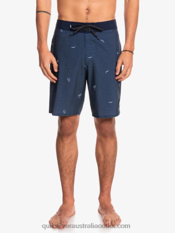 Quiksilver Men Surfsilk Spaced Out 19 Boardshorts H2N4B1811 insignia blue