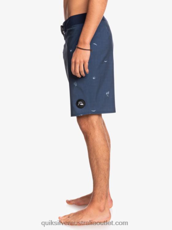 Quiksilver Men Surfsilk Spaced Out 19 Boardshorts H2N4B1811 insignia blue